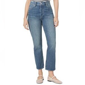 Paige Billy High Rise Cropped Jeans The Roxy Light Wash Denim Size 30 NWT